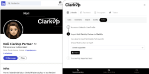 ClarkUp extension chrome linkedin simple crm prospection