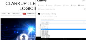 ClarkUp app prospection site web